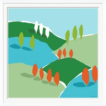 Mountain and Valley East, Multi 35.5W x 35.5H