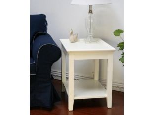 Shore White End Table