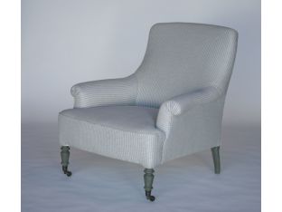 Light Green Gingham Club Chair