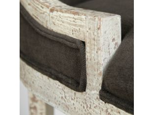 Spatula Beige Lounge Chair with Smoke Gray Upholstery