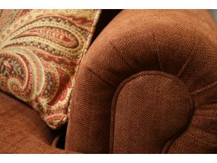Cinnamon Rolled-Arm Club Chair