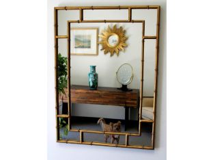 Gold Leaf Iron Mirror