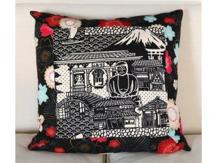 Buddha Pillow with Sakura Trim