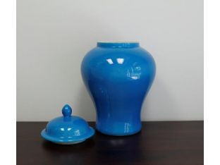 French Turquoise Ginger Jar