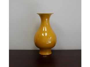 Yellow Baluster Vase